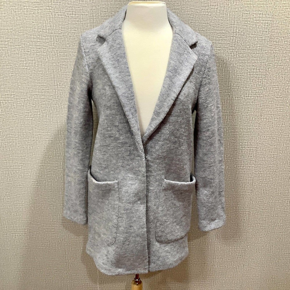 Nanette Lepore Wool Blend Coat Mid-length Fits size S Grey NWT